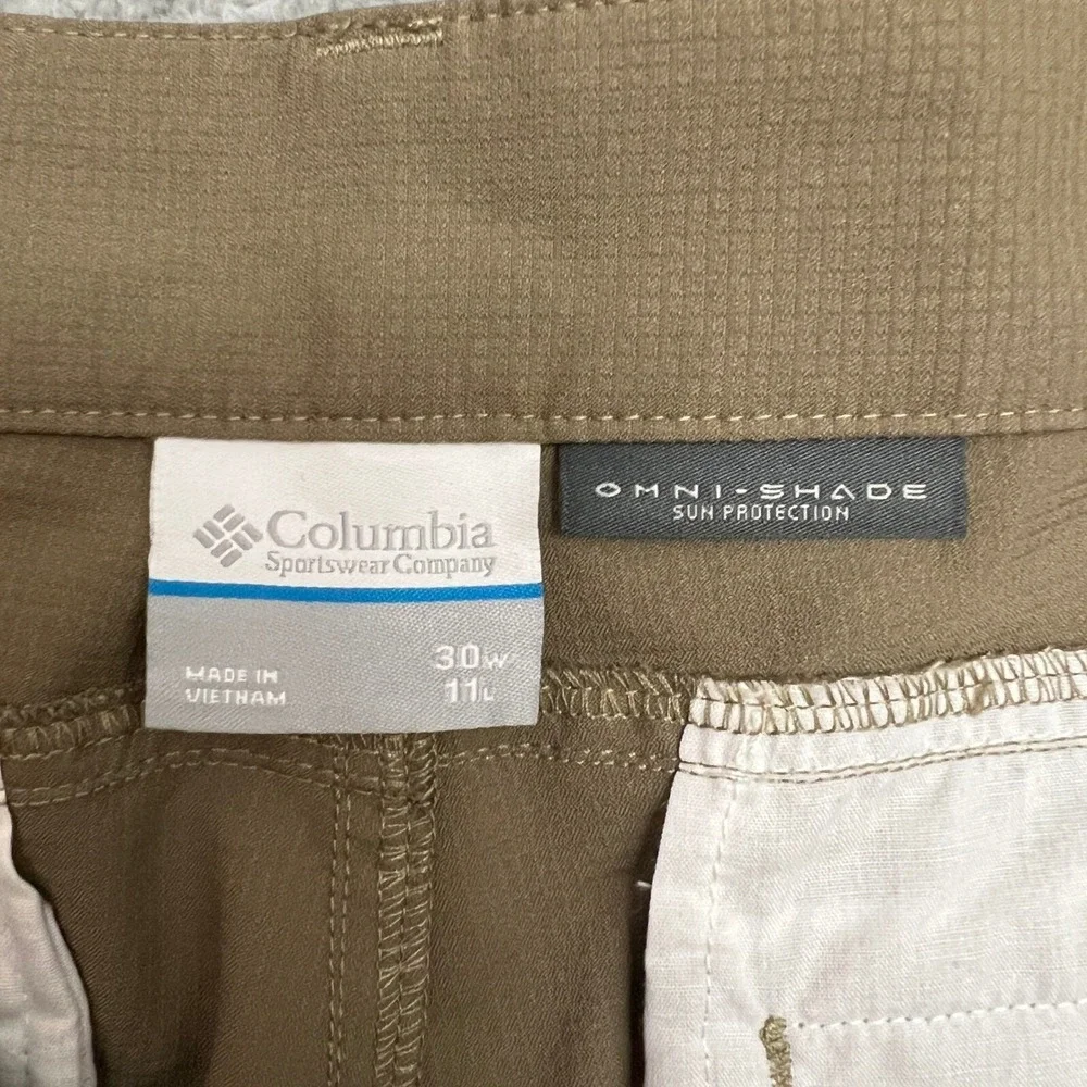 Columbia Cargo Shorts‎ Mens 30 Brown Excellent Omni-Shade Regular XM1699